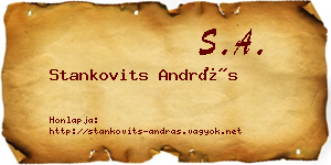 Stankovits András névjegykártya